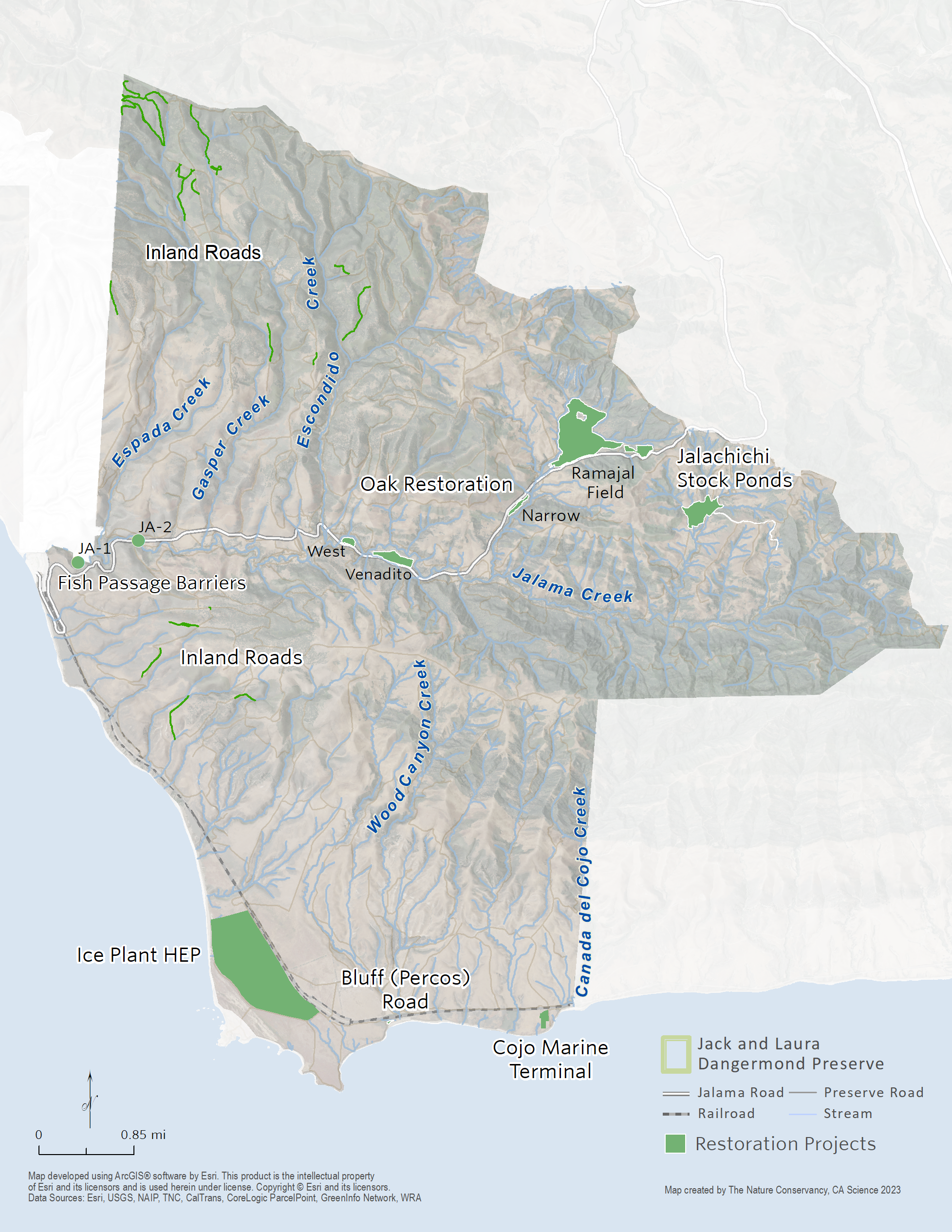 Restoration Project Map
