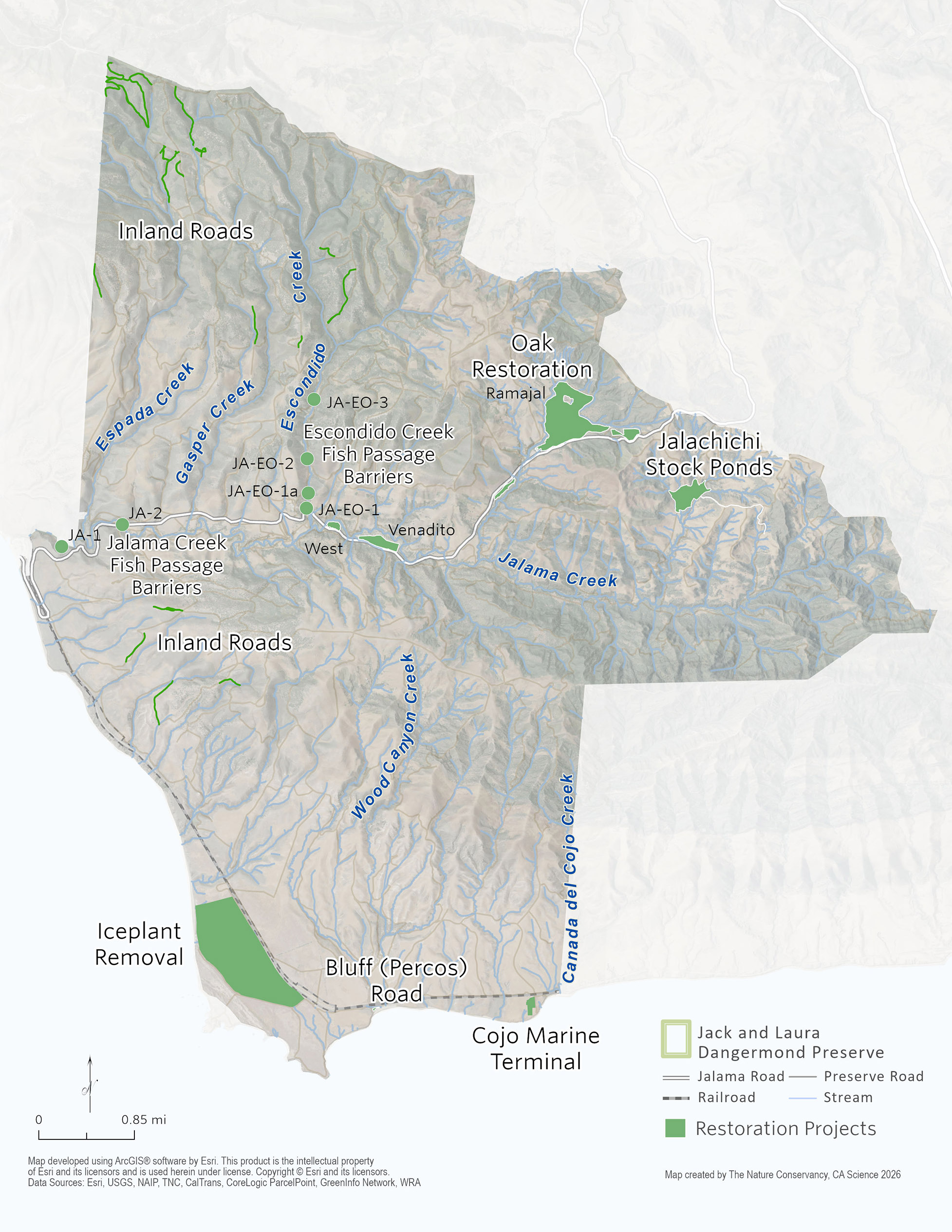 Restoration Project Map